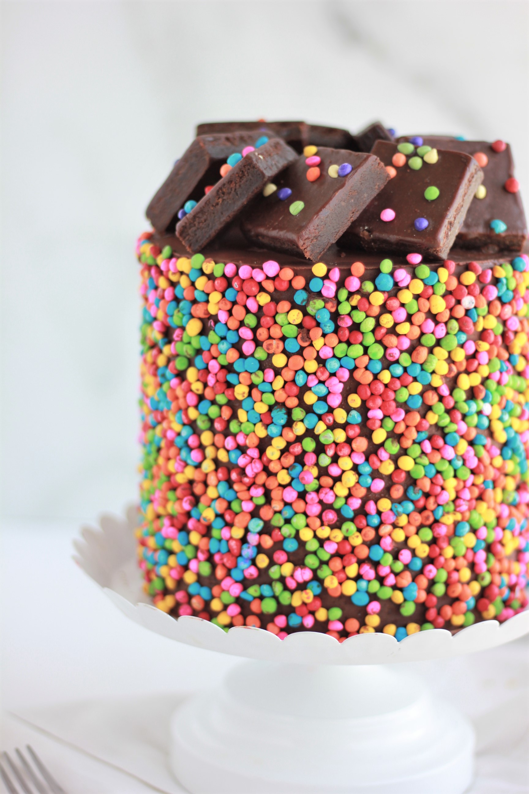 Cosmic Brownie Cake - Baking with Blondie