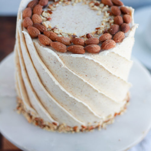 Almond Cream Cake {Velvety Cake} | Tastes of Lizzy T