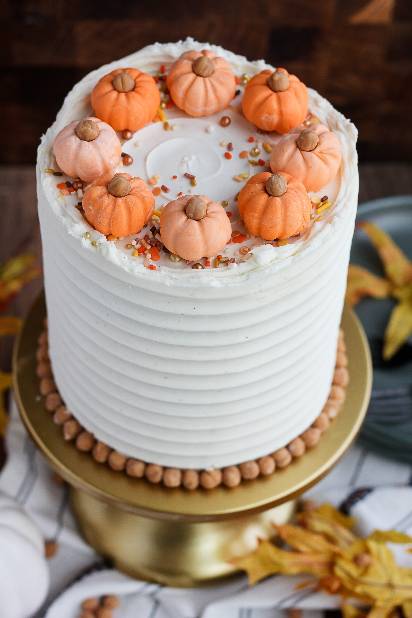 Pumpkin, lemon and Earl Grey tea layer cake! | lili's cakes