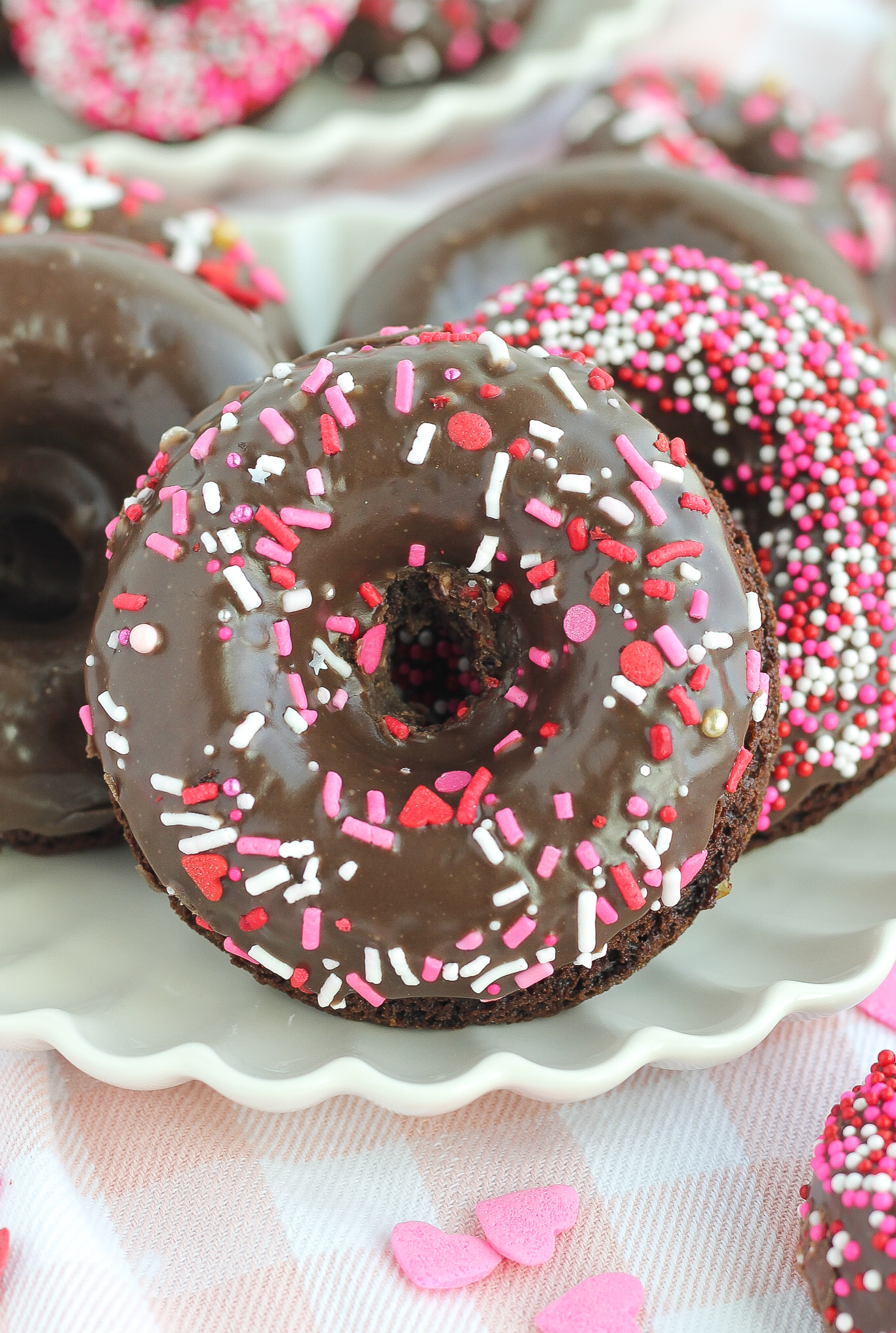 Baked Double Chocolate Doughnuts - Baking With Blondie