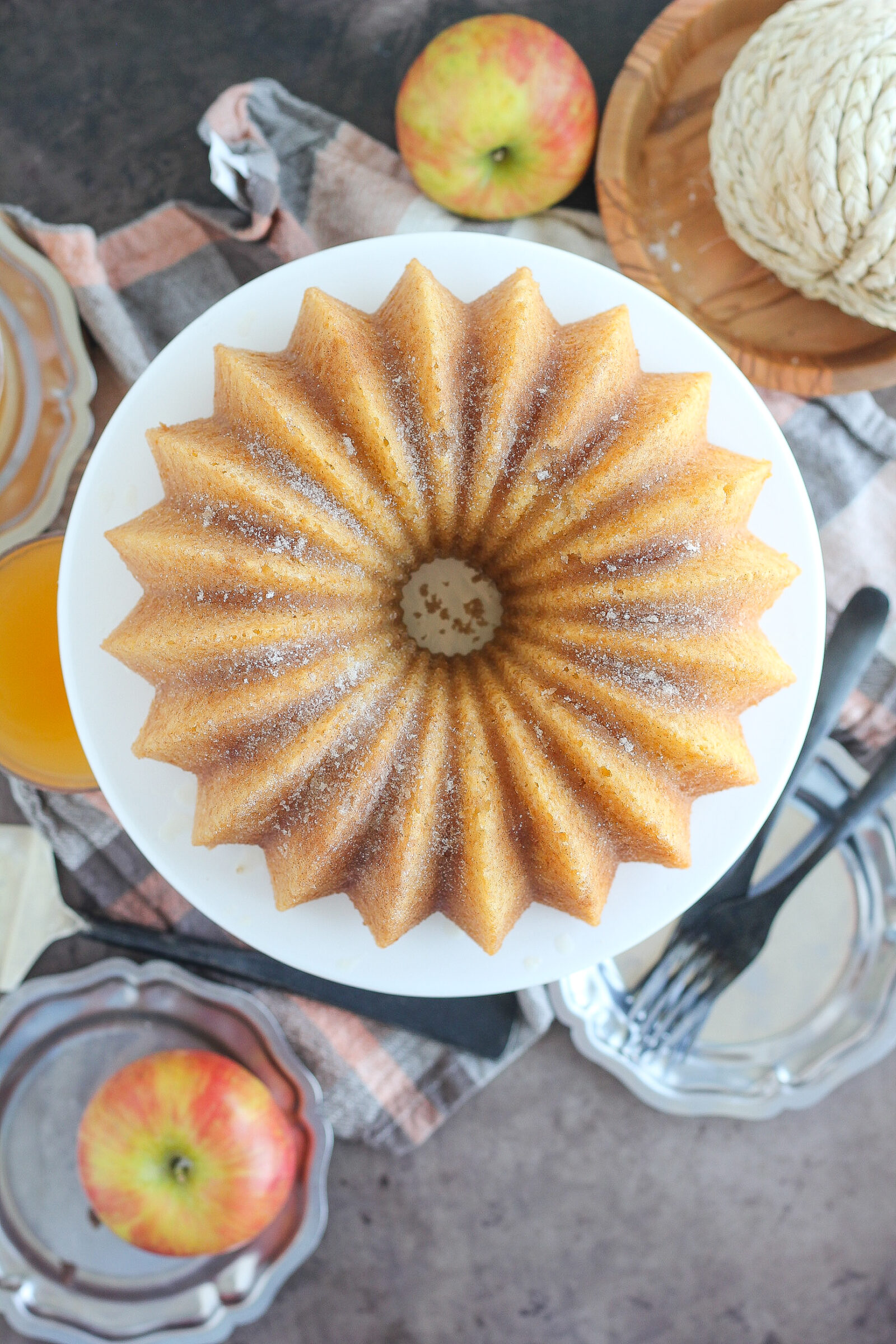 Ridiculously Easy Apple Cider Bundt Cake - The Café Sucre Farine