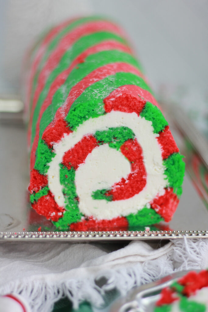 How to Make a Christmas Cake Roll Baking with Blondie