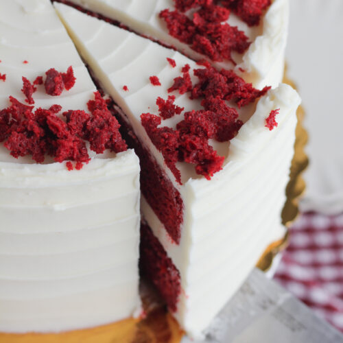 Red Velvet Cake with Cream Cheese Frosting Recipe
