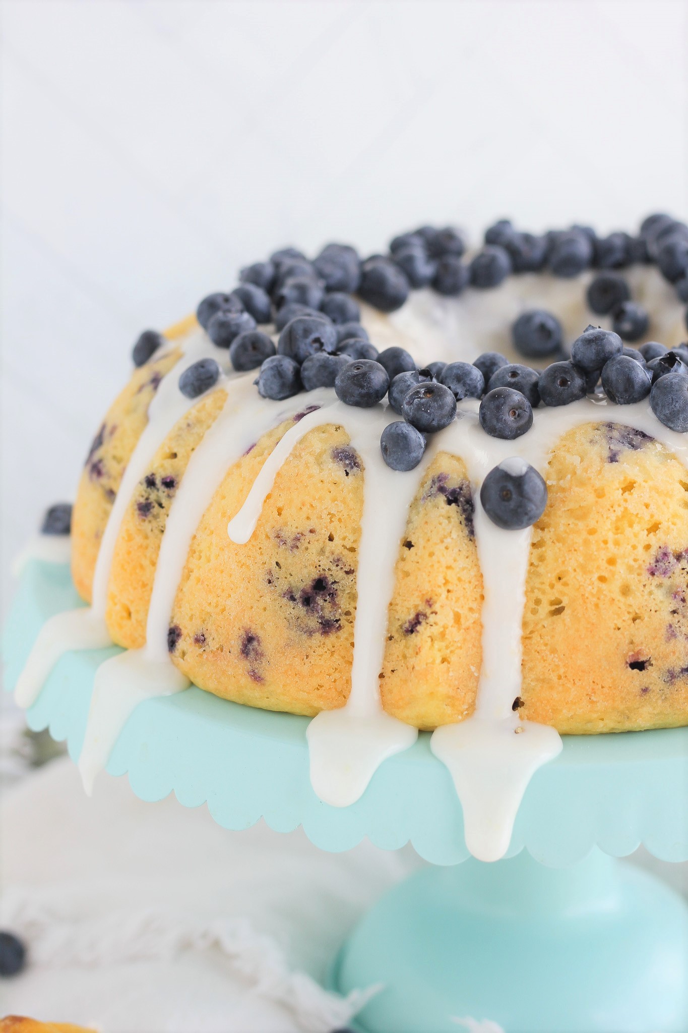 Moist Lemon-Blueberry Mini Bundt Cakes